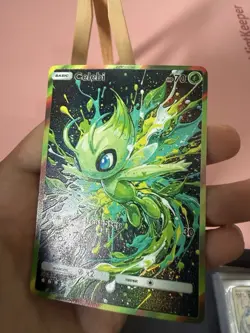 Celebi Pokemon Card DISPLAY ART CARD - Image 2