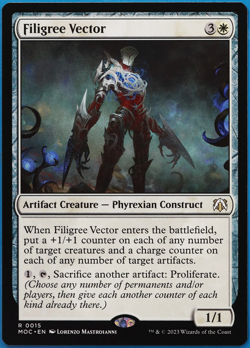 Filigree Vector March of the Machine Commander MINT Rare CARD (502829) ABUGames - Image 1