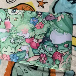 Grass Pokemon Rubber Playmat Play Mat For Tcg Trading Card Game Chikorita - Image 3