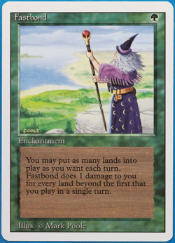 Fastbond Revised MINT (Rare Reserved List MTG Magic Card) (ID# 502827) ABUGames - Image 1