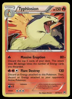 Typhlosion 20/162 Holo Rare BREAKthrough Pokemon Holo Near Mint - Image 1