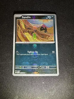 Sandile 057/086 - Reverse Holo (Masterball) Black Bolt - Pokemon TCG Card - NM - Image 1