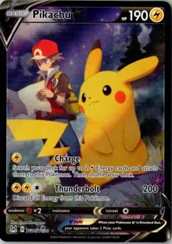 Pikachu V TG16/TG30 Holo V Rare Lost Origin Trainer Gallery Pokemon Holo NM - Image 1