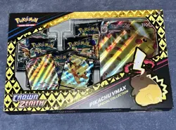 Pokemon Sword & Shield Crown Zenith Pikachu VMAX Special Collection Box W Promos - Image 1