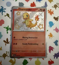 Pokemon TCG Charmander 109/091 SV: Paldean Fates Shiny Rare - Image 1