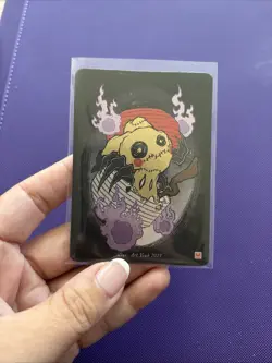 Pokai Gaku Mimikyu Holo Art Yeuh Promo Card Custom Pokemon Near Mint - Image 1