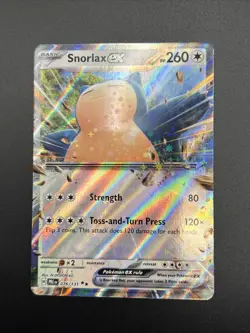 Snorlax ex Double Rare SV: Prismatic Evolutions Pokemon TCG 076/131 NM - Image 3