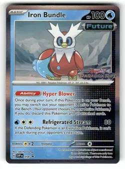 Iron Bundle (Prerelease) NM 058 Scarlet & Violet Promo Pokemon Holo Promo - Image 1