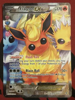 Flareon EX - RC28/RC32 - Full Art Ultra Rare Generations - Pokemon Card - HP - Image 1