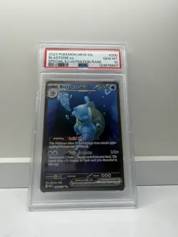 Blastoise Ex 200/165 Pokemon 2023 Mew En-151 Special Illustration Rare PSA 10 - Image 1