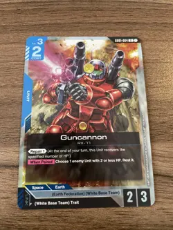 Guncannon - Gundam Card Game #GD01-004 - GD01 - NM Foil Newtype Rising Single - Image 1