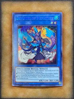 Yugioh Devotee of Nephthys HISU-EN005 Secret Rare 1st Ed NM - Image 1