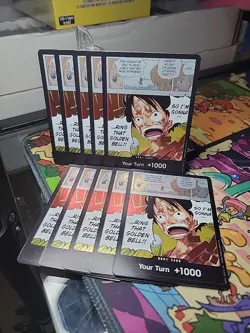 ×10 Op15 Luffy Don!!! 2026 One Piece Card Game Your Turn Foil English Playset - Image 1