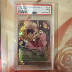 2025 DISNEY LORCANA EN 8-REIGN OF JAFAR ENCHANTED RAPUNZEL - HIGH CLIMBER PSA 9 - Image 2