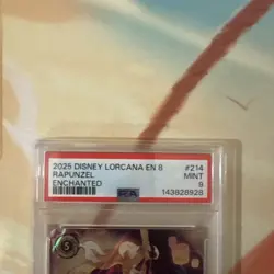 2025 DISNEY LORCANA EN 8-REIGN OF JAFAR ENCHANTED RAPUNZEL - HIGH CLIMBER PSA 9 - Image 3