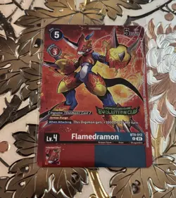 Digimon Card Game Flamedramon Evolution Cup Foil BT8-012 - Image 1