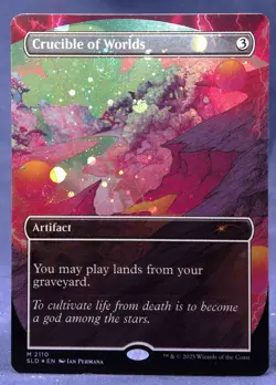 Crucible of Worlds - MTG Galaxy FOIL - Secret Lair Alien Auroras SLD - NM - Image 1