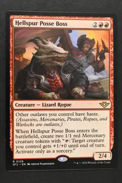 Magic The Gathering: Hellspur Posse Boss - OTJ - Rare - NM Unplayed - MTG - Image 1