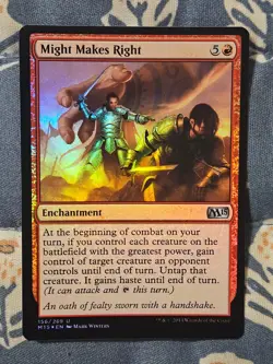 Might Makes Right FOIL - Magic 2015 / M15 Red MTG Magic - Image 1