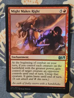 Might Makes Right FOIL - Magic 2015 / M15 Red MTG Magic - Image 2