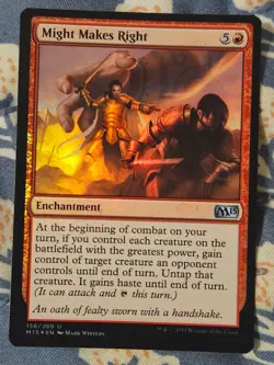 Might Makes Right FOIL - Magic 2015 / M15 Red MTG Magic - Image 3