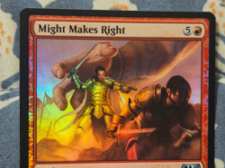 Might Makes Right FOIL - Magic 2015 / M15 Red MTG Magic - Image 5