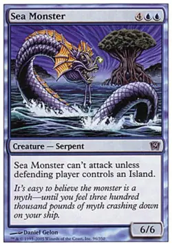 Sea Monster - Light Play MTG 9th Edition - Image 1