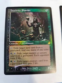 MTG - Deathrite Shaman FOIL Retro Frame - Ravnica Remastered - Image 1