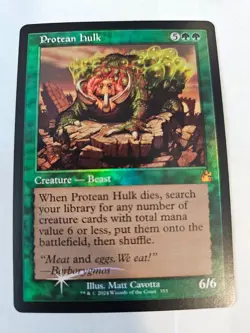 MTG - Protean Hulk FOIL Retro Frame - Ravnica Remastered - Image 1