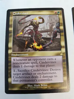 MTG - Cindervines Retro Frame - Ravnica Remastered - Image 1