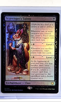 2024 MTG Magic The Gathering BLB Bloomburrow Foil #111 Scavenger's Talent - Image 1