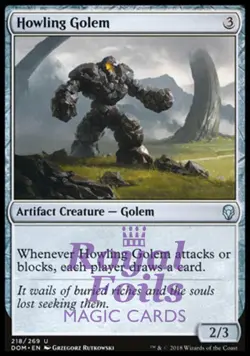 Howling Golem 2x FOIL DOM MTG Dominaria Uncommon MINT artifact - Image 1