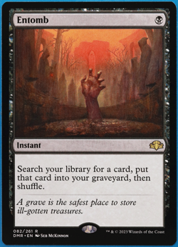 Entomb Dominaria Remastered MINT Black Rare MAGIC MTG CARD (ID# 502812) ABUGames - Image 1