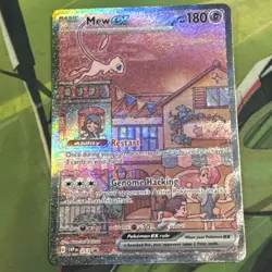 Mew ex SVP 053 Pokemon TCG Scarlet Violet 151 Black Star Promo Full Art Card - Image 1