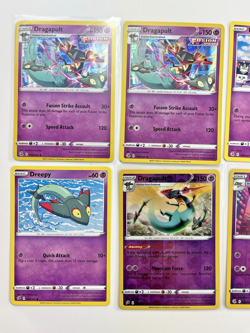 Pokemon TCG Dragapult Dreepy Lot Of 8 Reverse Holo Common - Image 2