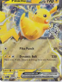 PIKACHU EX STAMP PALDEA EVOLVED POKEMON 2023 063/193 - Image 1