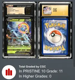 CGC PRISTINE 10 Pokemon 2021 Dhelmise V Sword & Shield Shining Fates 9/72 - Image 1