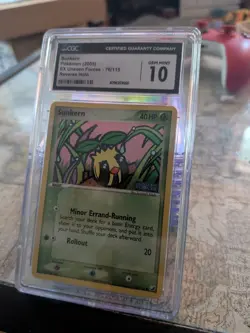 (POP 21) CGC 10 GEM MINT Pokemon Sunkern 76/115 Holo Stamped EX Unseen Forces - Image 2