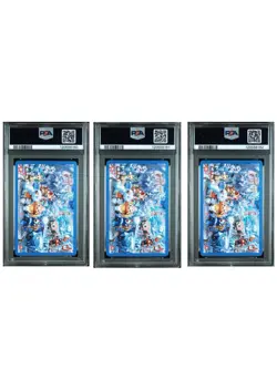 2016 POKEMON CENTER SAPPORO PLAYING CARDS POPPLIO VULPIX PIKACHU PSA10 DIAMONDS - Image 2