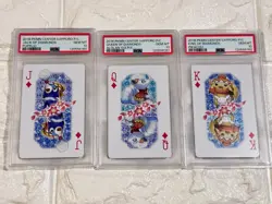 2016 POKEMON CENTER SAPPORO PLAYING CARDS POPPLIO VULPIX PIKACHU PSA10 DIAMONDS - Image 3