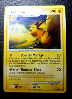 Raichu 27/99 Prerelease Promo Arceus Rare Pokemon - Image 3