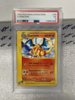2002 POKEMON EXPEDITION CHARIZARD PS #39 EX PSA 5 - Image 1