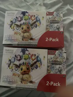 Lot Of 2Pokemon Prismatic Evolutions Elite Trainer Box & Booster Bundle - Costco - Image 2