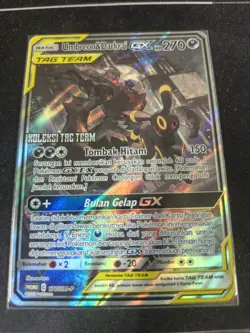 Indonesia Pokemon TCG - Umbreon & Darkrai GX Tag Team Promo Stamped - Image 1