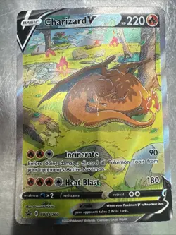 Pokemon TCG Charizard v SWSH260 Holo Rare Card Sword & Shield Promo - Image 1