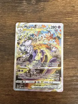 Mewtwo VSTAR Crown Zenith: Galarian Gallery Ultra Rare Card #GG44/GG70 - Image 1