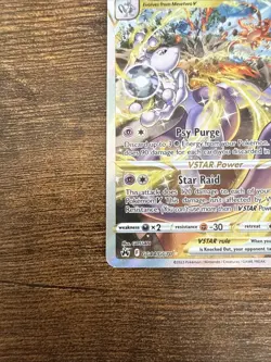 Mewtwo VSTAR Crown Zenith: Galarian Gallery Ultra Rare Card #GG44/GG70 - Image 4