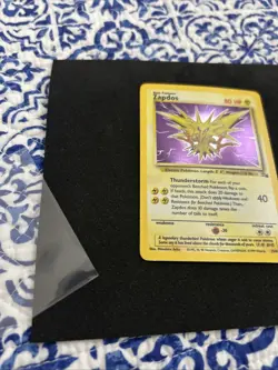 Pokemon TCG Zapdos Base Set Holo Unlimited Rare Card 16/102 Near Mint NM - Image 2