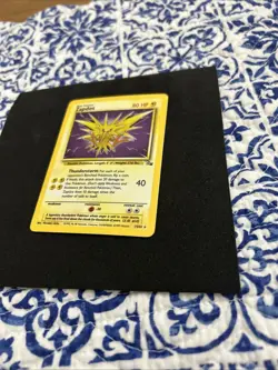 Pokemon TCG Zapdos Base Set Holo Unlimited Rare Card 16/102 Near Mint NM - Image 3