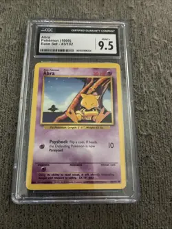 Abra 1999 Pokemon Base Set Card 43/102 - Image 1